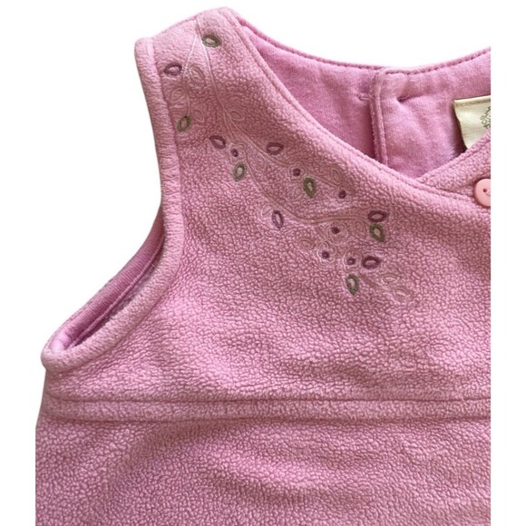 Vtg Disney Classic Pooh Pink Fleece Winnie the Pooh Dress Size 3M - Picture 2 of 7